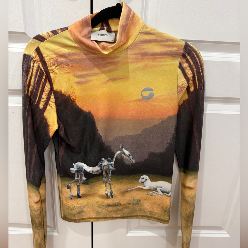 Coperni sunset long sleeve top